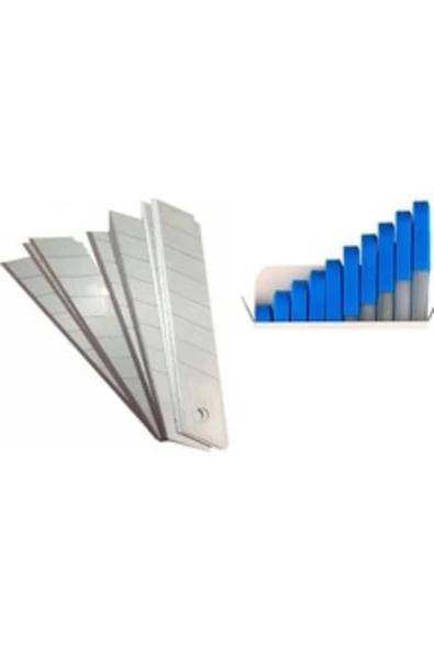 BOLTER MAKET BIÇAĞI YEDEĞİ 10X10 TÜP 100 ADET - 1