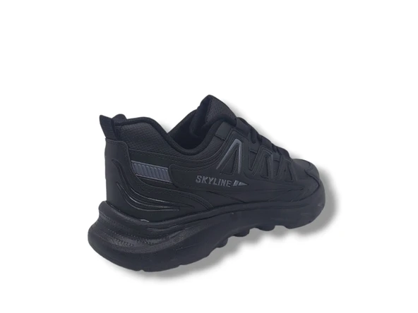 Large 4281 Erkek Siyah Günlük Numara Büyük Numara Spor Ayakkabı 45 46 47 - Resim 6