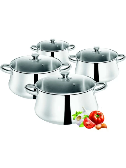 TEFAL Classic 8 Parça Çelik Tencere Seti