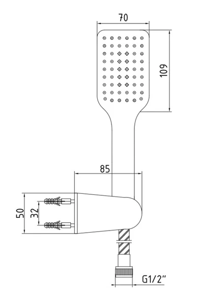 E.C.A. Tiera 102817383 Mafsallı Banyo Üst Takım - Resim 2