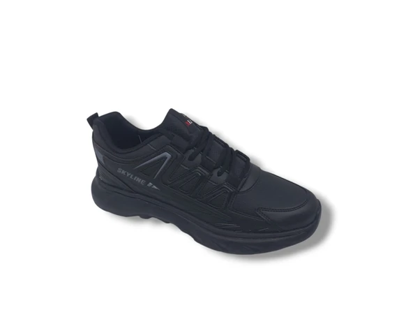 Large 4281 Erkek Siyah Günlük Numara Büyük Numara Spor Ayakkabı 45 46 47 - Resim 5