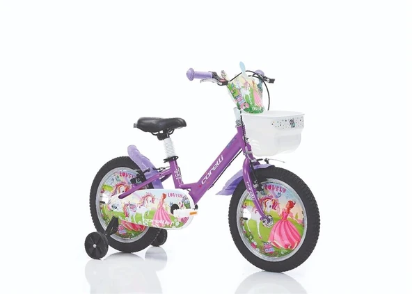 CORELLİ LOVELY KIZ ÇOCUK BİSİKLETİ V 16 JANT MOR BEYAZ ürün görseli
