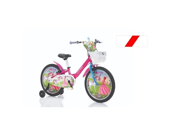 CORELLİ LOVELY KIZ ÇOCUK BİSİKLETİ V 16 JANT KIRMIZI BEYAZ ürün görseli