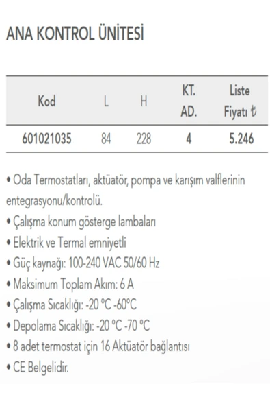 ANA KONTROL ÜNİTESİ ürün görseli