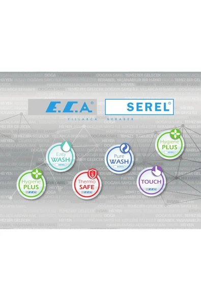 E.C.A. Tiera 102817383 Mafsallı Banyo Üst Takım - Resim 3