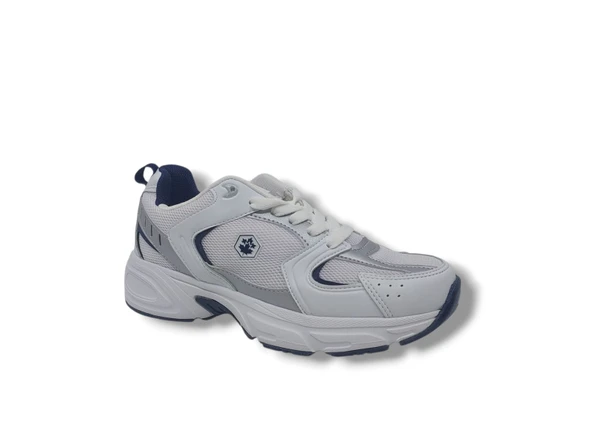 Unisex Beyaz File Yürüyüş Koşu Spor Ayakkabı - Resim 2