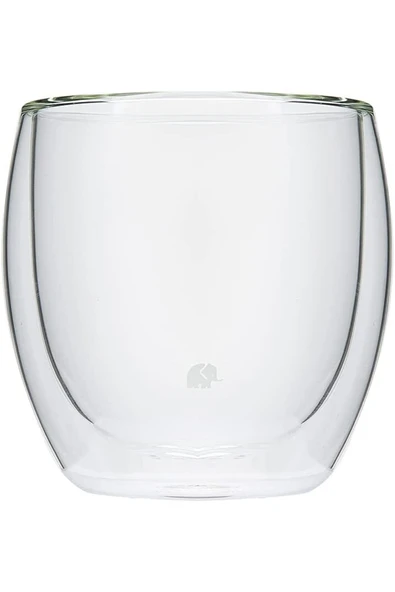 Jumbo Glory Double Wall Çift Cidarlı 2'li Oval Bardak - 250 ml - 2