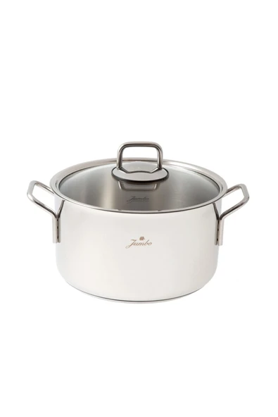 Jumbo Çelik Lyon 7 Parça Tencere Seti 7 Indüksiyon Ocakta Kullanılabilir Çelik Çelik Beyaz - 7