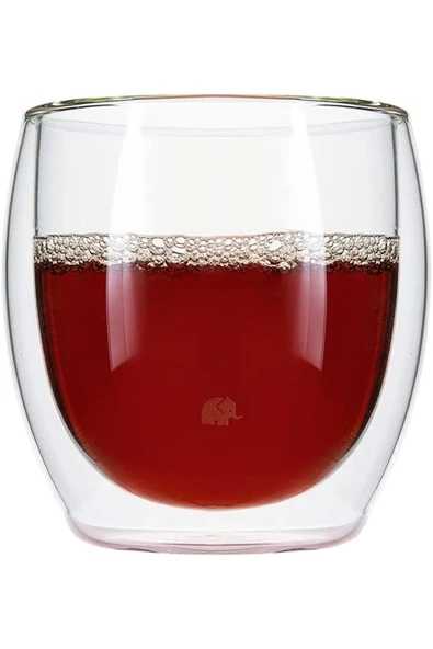 Jumbo Glory Double Wall Çift Cidarlı 2'li Oval Bardak - 250 ml