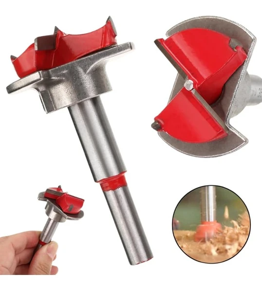 35 Mm Stoperli Menteşe Yeri Açma Delme Matkap Ve Freze Ucu Panç - Resim 4