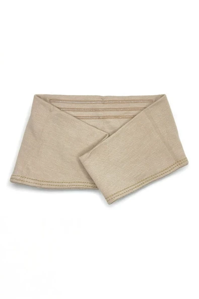 Loggia Kaymayan Silikonlu Bandana Bone - Sportif Saç Bandı-Bej - Resim 7