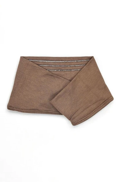 Loggia Kaymayan Silikonlu Bandana Bone - Sportif Saç Bandı-Kahverengi - 7