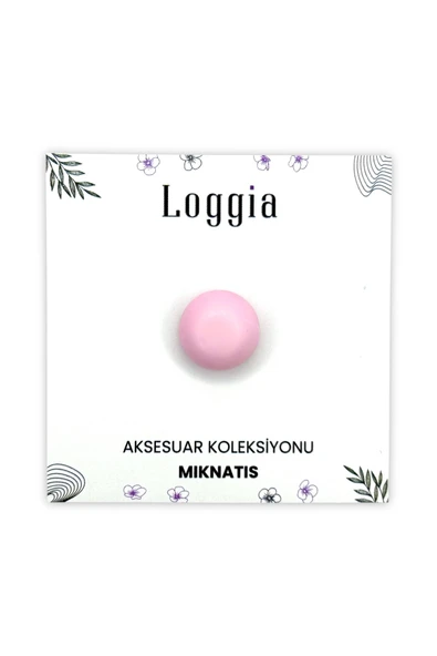 Loggia Eşarp Ve Şal Mıknatısı Soft Pembe Renk - Başörtü Tutucu Kadın Tesettür Aksesuar Mıknatıs - 7