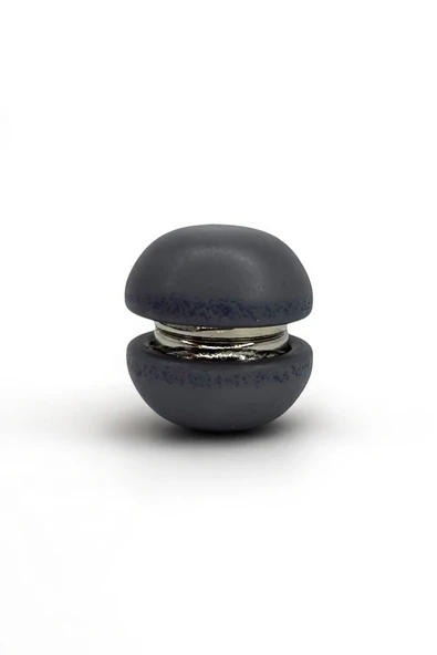 Loggia Eşarp Ve Şal Mıknatısı Soft Koyu Gri - Başörtü Tutucu Kadın Tesettür Aksesuar Mıknatıs - Resim 3