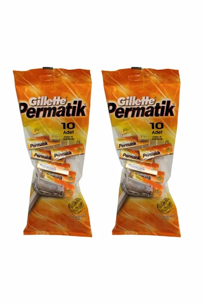 Gillette Permatik 10 Lu Poşet x 2 Adet ürün görseli 1