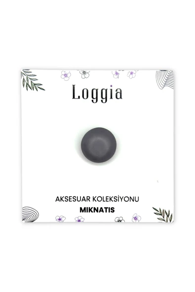 Loggia Eşarp Ve Şal Mıknatısı Soft Koyu Gri - Başörtü Tutucu Kadın Tesettür Aksesuar Mıknatıs - Resim 6