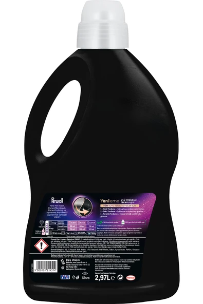 Perwoll Sıvı Deterjan Yenileme Siyah 2.97L 3'lü Set (Toplam 8.91L) – Siyahlar İçin Yoğun Bakım - Resim 3