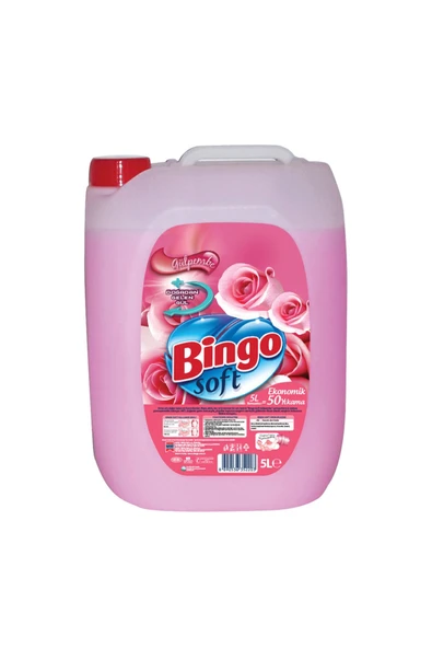 Bingo Yumuşatıcı Gülpembe 5 L