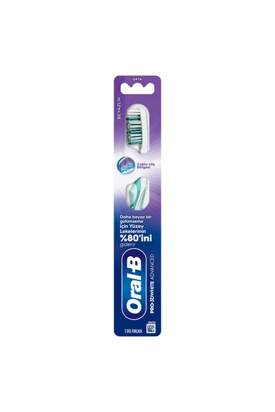 Oral-B Pro-3DWhite Advanced Beyazlık Diş Fırçası - Resim 2