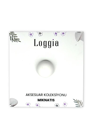 Loggia Eşarp Ve Şal Mıknatısı Soft Beyaz Renk - Başörtü Tutucu Kadın Tesettür Aksesuar Mıknatıs - Resim 6