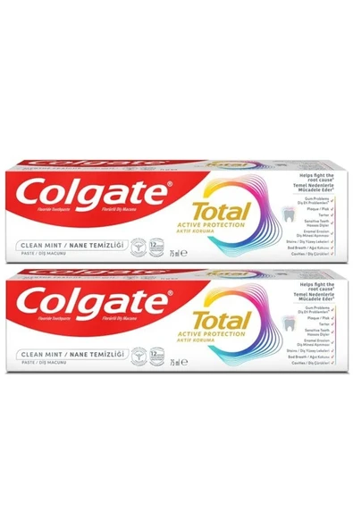 Colgate Total Gelişmiş Nane Temizliği Diş Macunu 75 ml 2 ADET ürün görseli