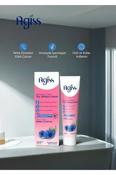 AGISS Tüy Dökücü Krem 100 ml Normal Ciltler - Resim 2