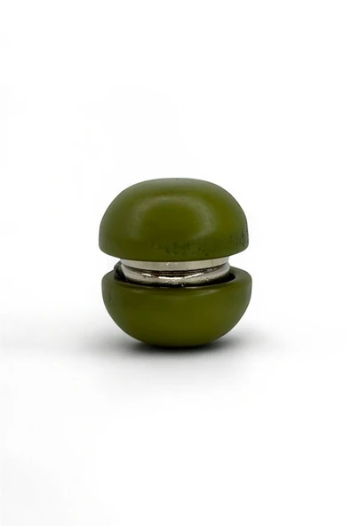 Loggia Eşarp Ve Şal Mıknatısı Soft Haki Yeşil Renk - Başörtü Tutucu Kadın Tesettür Aksesuar Mıknatıs - Resim 3