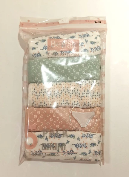 Monalisa Home Cotton  Elastik 5 li Bikini Kalıp L Beden