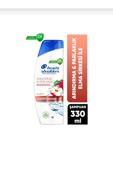 Head&Shoulders Arındırma&Parlaklık Kepeğe Karşı Etkili Şampuan 330 ML 6 Adet - Resim 2
