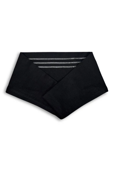 Loggia Kaymayan Silikonlu Bandana Bone Siyah - Kadın Tesettür Dikişsiz Kaymaz Geçme - Sportif Saç Bandı - 4