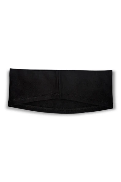 Loggia Kaymayan Silikonlu Bandana Bone Siyah - Kadın Tesettür Dikişsiz Kaymaz Geçme - Sportif Saç Bandı - 6