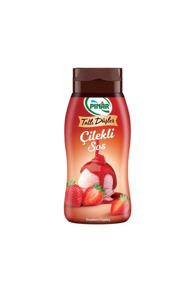 Pınar Çilek Sos 330 g x 8 Adet | Tatlı ve Kahve İçin Lezzetli Sos ürün görseli