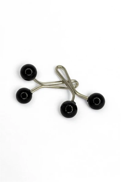 Loggia Eşarp Şal Klipsi Siyah İnci Model 1 Adet Klips - Kadın Tesettür Aksesuar - Resim 2