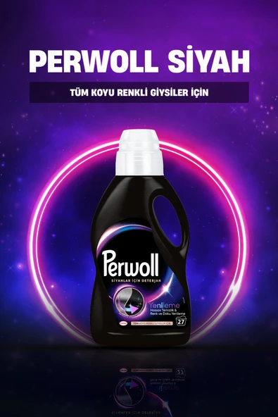Perwoll Yenileme Renkliler 4x 1.485 ml 27 Yıkama Siyahlar 4x 1.485 ml 27 Yıkama (216 Yıkama ) - Resim 6