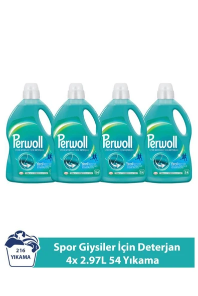 Perwoll Yenileme Spor Giysiler 4x 2.97l 54 Yıkama (216yıkama ) ürün görseli 1