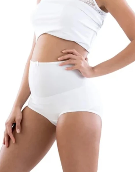 Monalisa Home Elastik Beyaz Renk Hamile Kilot XL Beden ürün görseli