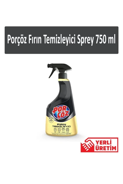 Porçöz Fırın Temizleyici Sprey 750 ml x 6 Adet - Resim 2