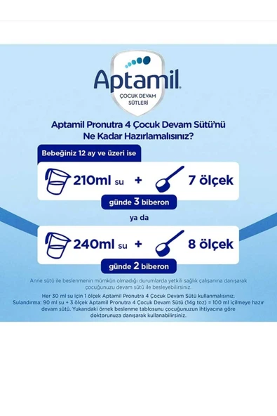 Aptamil 4 Akıllı Kutu Devam Sütü 800 gr X 2 Adet - Resim 3