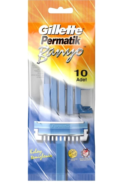 Gillette PERMATİK BANYO KULLAN AT TIRAŞ BIÇAĞI 10'LU (2 PAKET) - Resim 2
