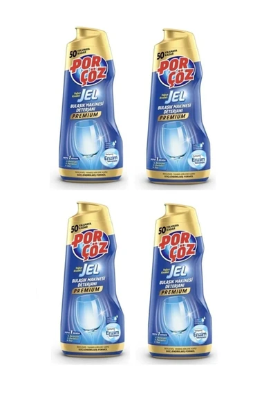 Porçöz Premıum Porçöz Bulaşık Makine Deterjanı Yoğun Kıvamlı Jel 900 ml X 4 Adet ürün görseli