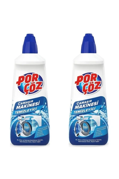 Porçöz Çamaşır Makinesi Temizleyici 250ml. X 2 Adet