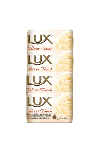 LUX 4 Ad. Lüx Sabun Sarı 80 Gr. Velvet Touch ürün görseli
