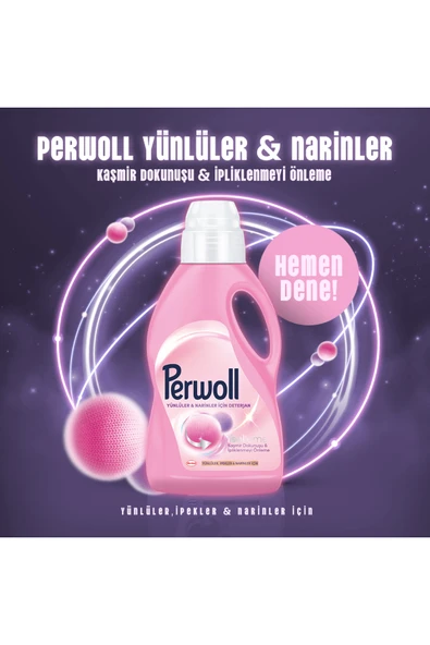 Perwoll İpekli ve Yünlü Kumaşlar İçin Hassas Yıkama Deterjanı - 2.97L - Resim 4