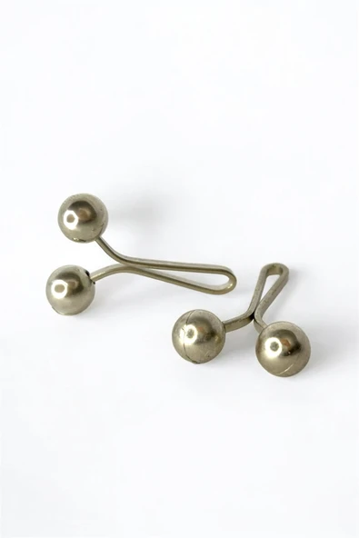 Loggia Eşarp Şal Klipsi Gümüş 12 Adet İnci Model - Klips Kadın Tesettür Aksesuar İğne - Resim 5