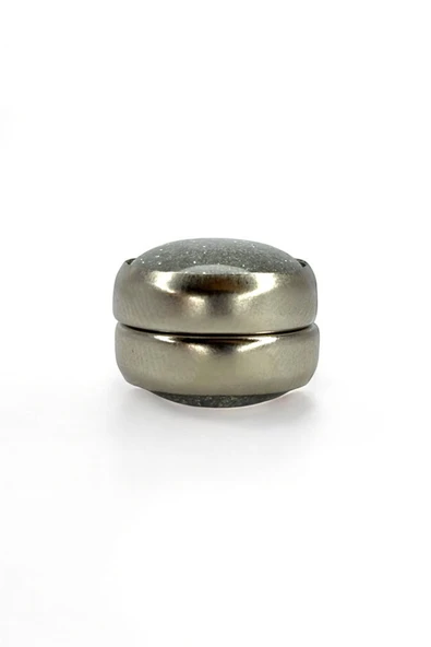 Loggia Eşarp Ve Şal Mıknatısı Simli Açık Gri - Başörtü Tutucu Kadın Tesettür Aksesuar Mıknatıs - Resim 3