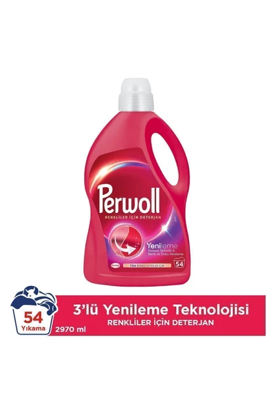 Perwoll Sıvı Deterjan Yenileme Renkliler 4x2.97L (Toplam 216 Yıkama) – Renk Koruma Deterjan Seti - Resim 2