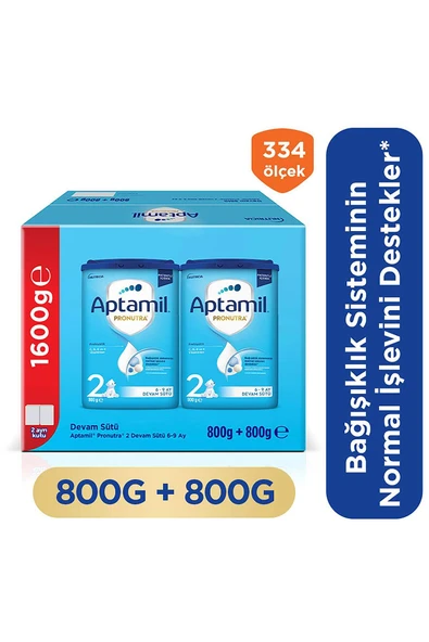 Aptamil 2 Prebiyotikli Devam Sütü 800 Gr x 2 Adet 1600 Gr