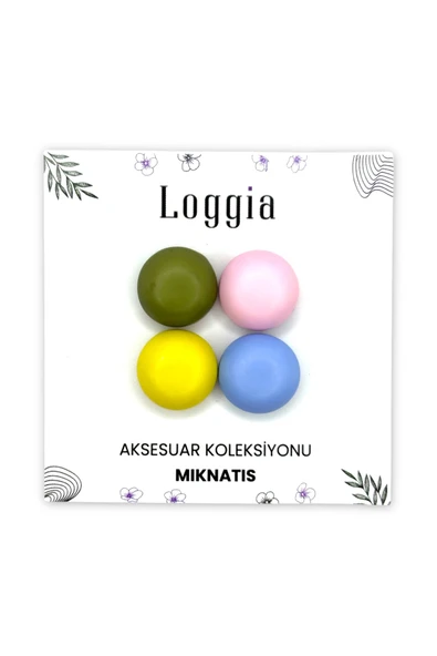 Loggia Eşarp Ve Şal Mıknatısı Soft Renkli 4lü Set - Başörtü Tutucu Kadın Tesettür Aksesuar Mıknatıs - Resim 7