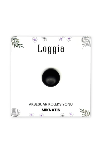 Loggia Eşarp Ve Şal Mıknatısı Soft Siyah Renk - Başörtü Tutucu Kadın Tesettür Aksesuar Mıknatıs - Resim 6