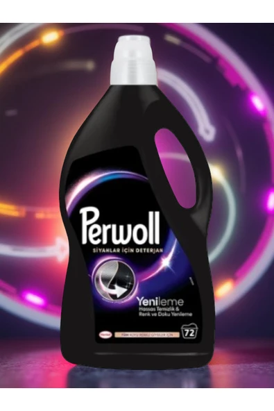 Perwoll Sıvı Deterjan Hassas Bakım Siyah Çamaşır 3.96L – 72 Yıkama, Etkili Temizlik